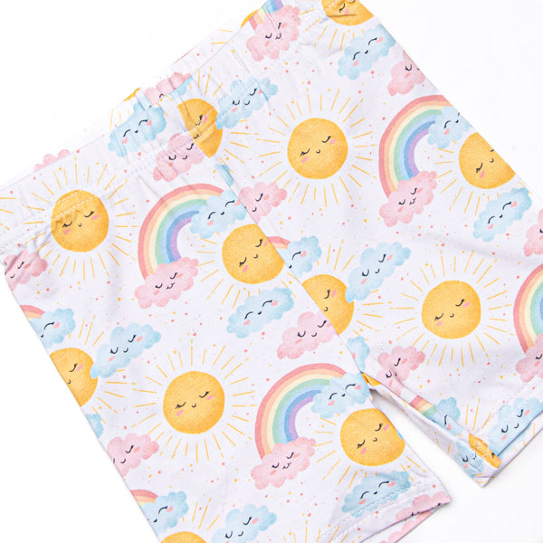Mornin' Sunshine Bamboo Pajama Short Set, Blue