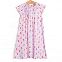 Marigold Medallions Bamboo Night Gown, Pink