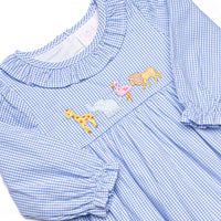 Jungle Jive Applique Ruffle Bubble, Blue