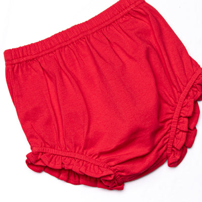 Penny Flutter Sleeve Diaper Set, Red Stripe