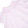 Scalloped Slices Smocked Bubble, Pink Seersucker