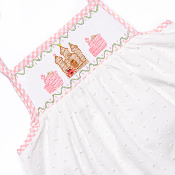 Crustacean Castle Smocked Short Set, Pink