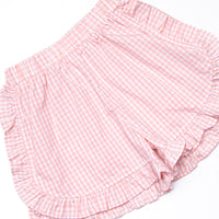 Crustacean Castle Smocked Short Set, Pink