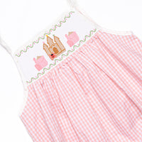 Crustacean Castle Smocked Bubble, Pink