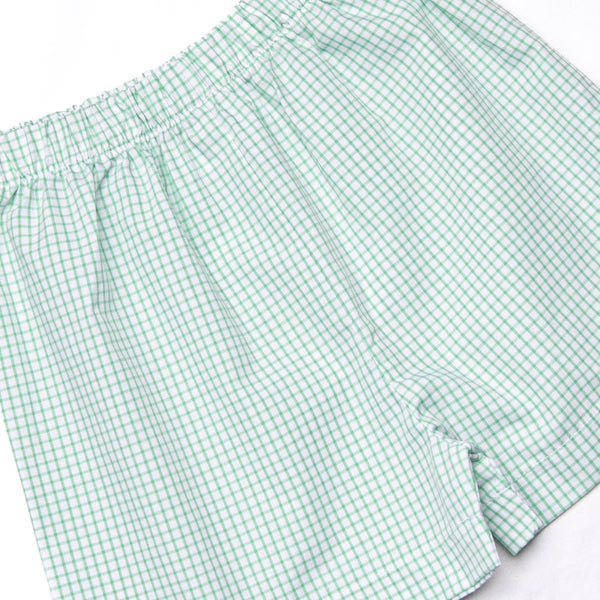 Monster Dreams Smocked Short Set, Green