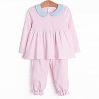 Stella Pima Pant Set, Pink