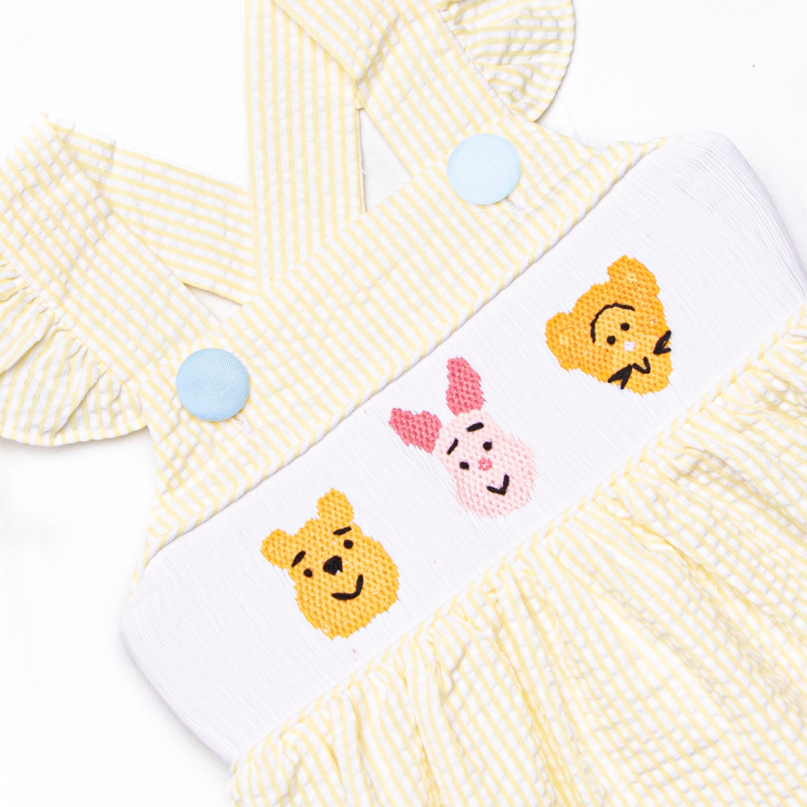 Fun Friends Smocked Dress, Yellow – Stitchy Fish Fun Friends Smocked Dress, Yellow – Stitchy Fish