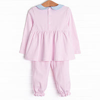 Stella Pima Pant Set, Pink