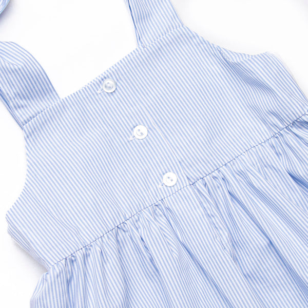 Beach Beacon Smocked Ruffle Short Set, Blue