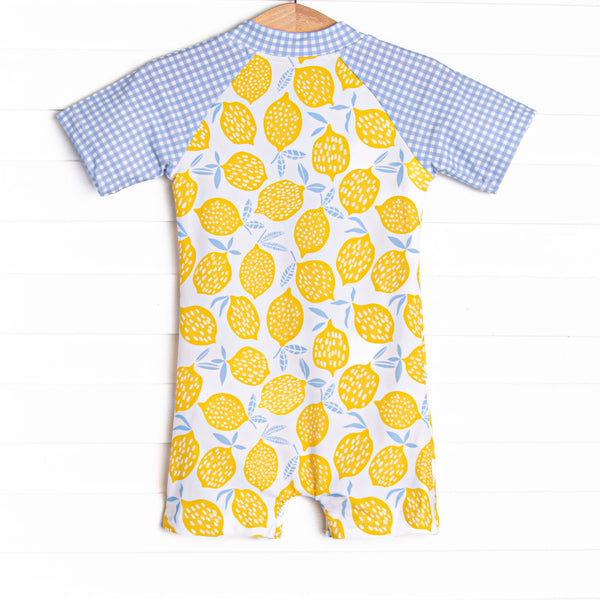 Lakeside Lemonade One Piece Rash Guard, Blue