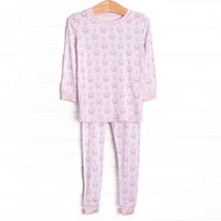 Tidal Treasures Bamboo Pajama Set, Pink