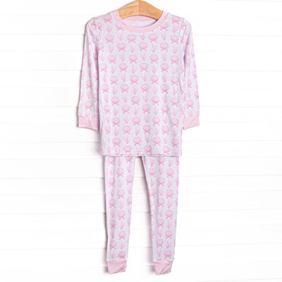Tidal Treasures Bamboo Pajama Set, Pink