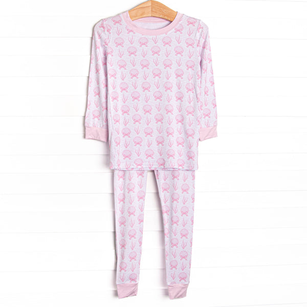 Tidal Treasures Bamboo Pajama Set, Pink