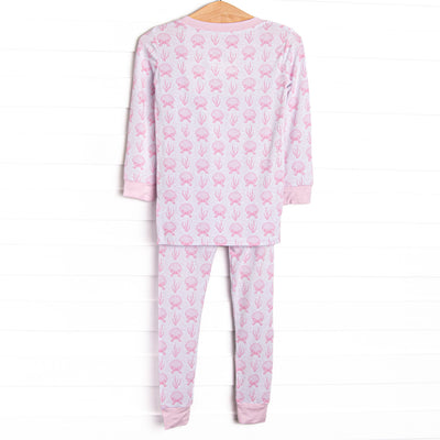 Tidal Treasures Bamboo Pajama Set, Pink