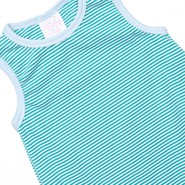 Georgie Bubble, Teal Stripe