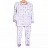Sprout and Sprinkle Bamboo Pajama Set, Purple
