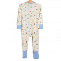 Soar and Score Bamboo Zippy Pajama, Green