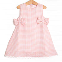 Stevie Gingham Dress, Pink