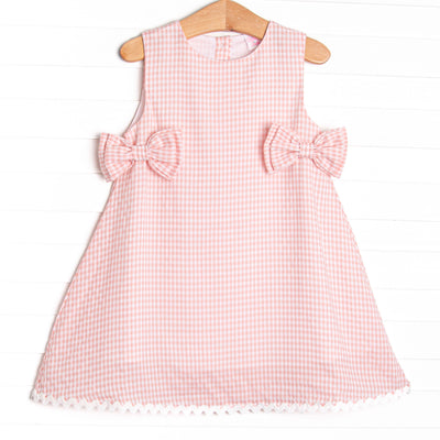 Stevie Gingham Dress, Pink