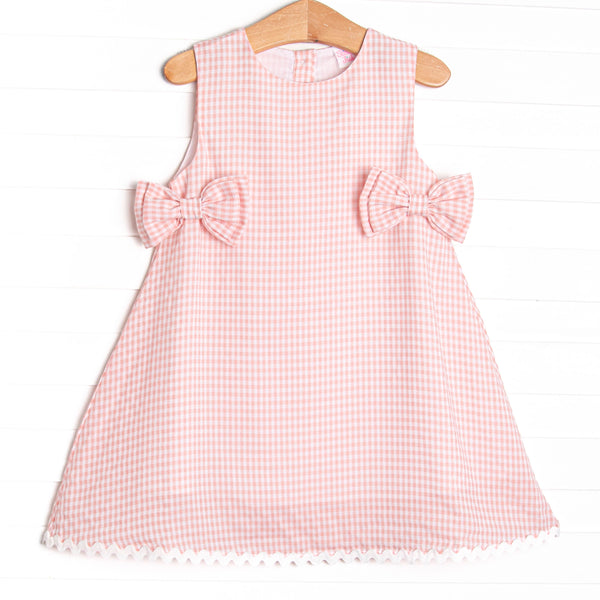 Stevie Gingham Dress, Pink