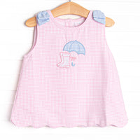 Rain, Rain Go Away Applique Top, Pink