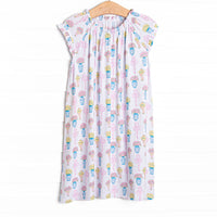 Garden Party Petals Bamboo Night Gown, Pink