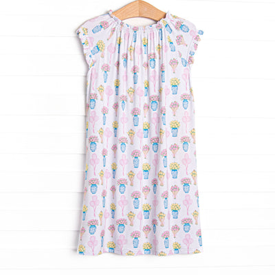 Garden Party Petals Bamboo Night Gown, Pink