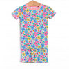Groovy Garden Bamboo Pajama Short Set, Pink