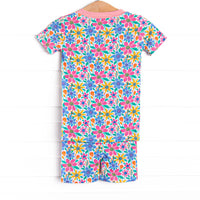 Groovy Garden Bamboo Pajama Short Set, Pink