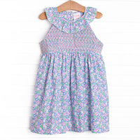 Feeling Free Smocked Dress, Purple