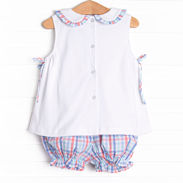 Sail On, Sailor Applique Bloomer Set, Blue