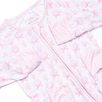 Tidal Treasures Bamboo Zippy Pajama, Pink