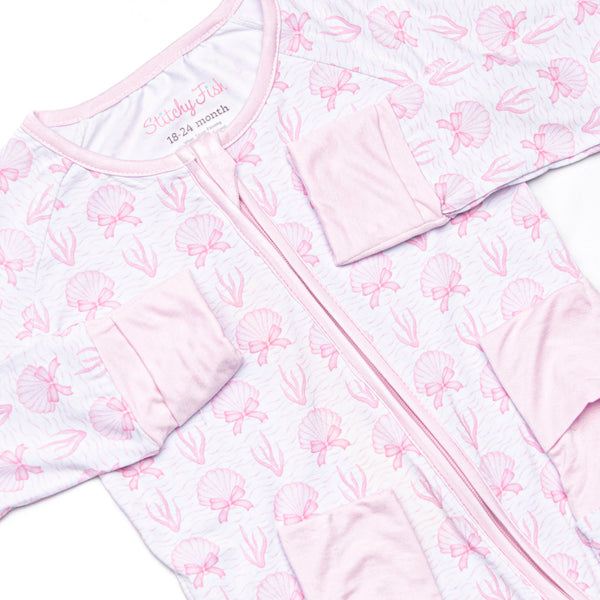 Tidal Treasures Bamboo Zippy Pajama, Pink
