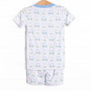 Country Club Cruisin' Bamboo Pajama Short Set, Blue