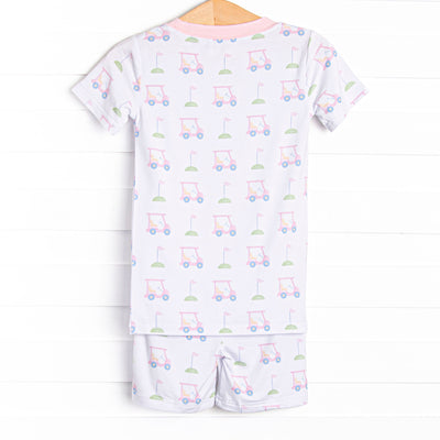 Country Club Cruisin' Bamboo Pajama Short Set, Pink