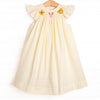 Fun Friends Smocked Bishop Dress, Yellow Seersucker