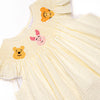 Fun Friends Smocked Bishop Dress, Yellow Seersucker