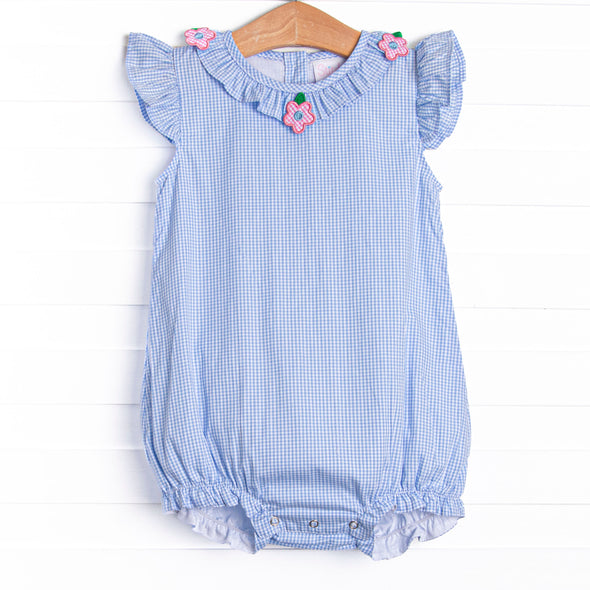 Hawaiian Hibiscus Applique Bubble, Blue