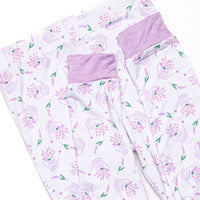 Sprout and Sprinkle Bamboo Pajama Set, Purple