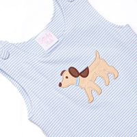 Sunday Stroll Applique Jon Jon, Blue