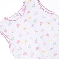 Petite Petals Diaper Set, Purple