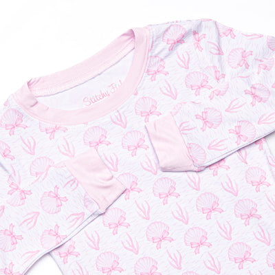 Tidal Treasures Bamboo Pajama Set, Pink