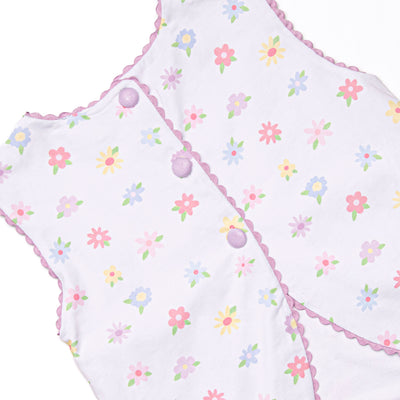 Petite Petals Diaper Set, Purple