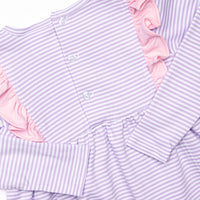 Lillie Flutter Pima Legging Set, Purple