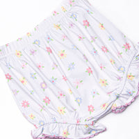 Petite Petals Diaper Set, Purple