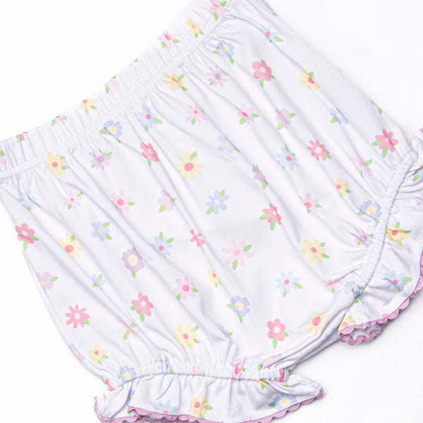 Petite Petals Diaper Set, Purple