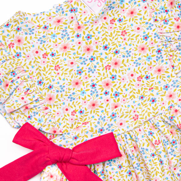 Fuchsia Florals Bubble, Pink