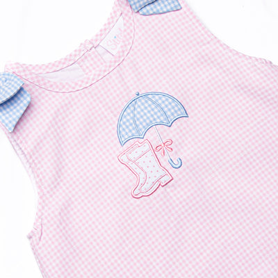 Rain, Rain Go Away Applique Top, Pink