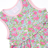 Water Lily Lady Tiered Dress, Green