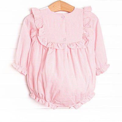 Holiday Ballet Embroidered Bubble, Pink